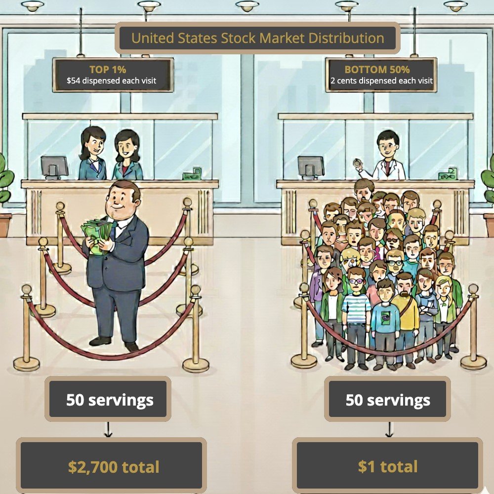 US Stock Market Distribution 2700to1